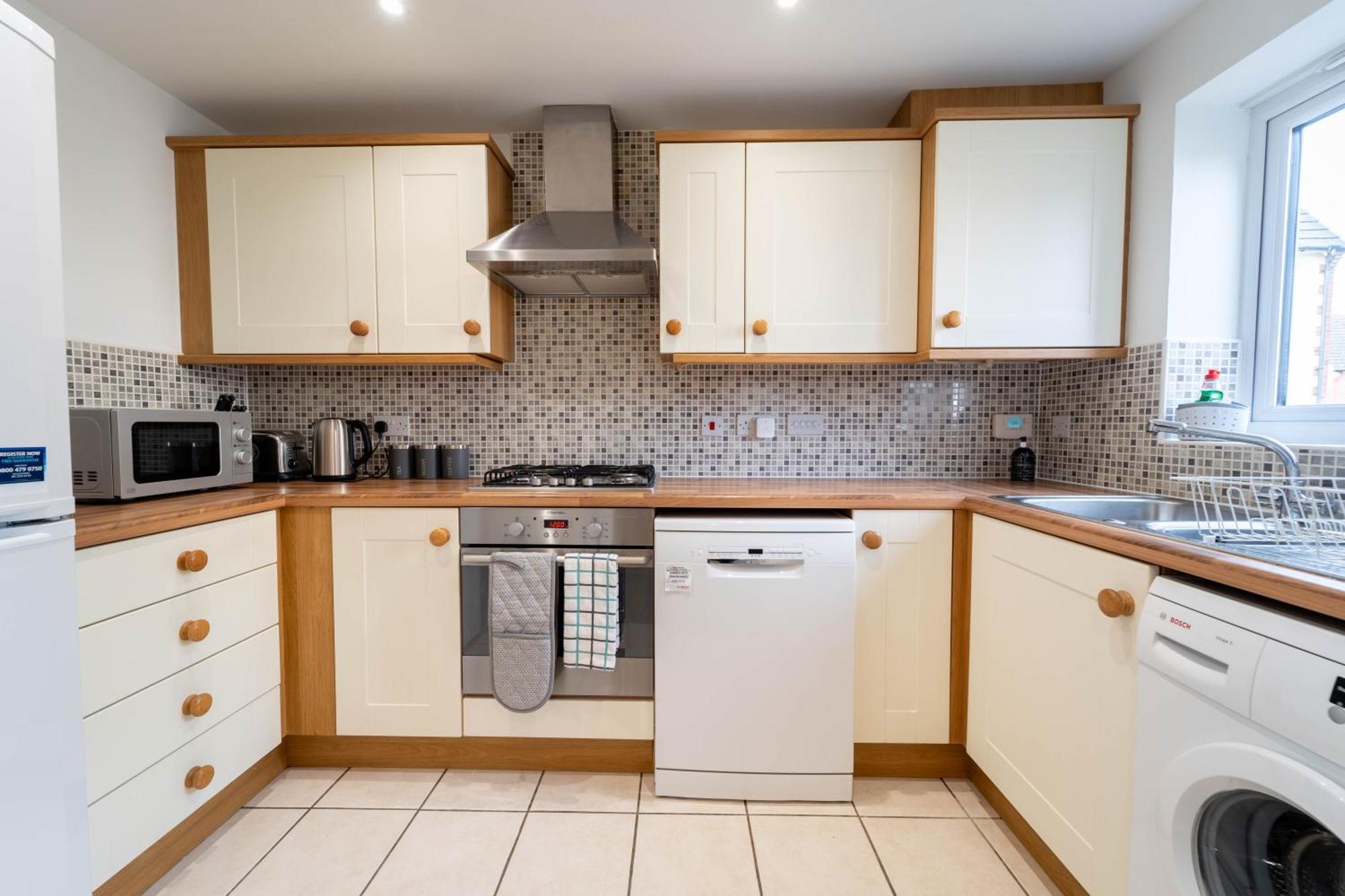 Vakantiehuis Modern Luxury 2 Bed With Free Parking Didcot